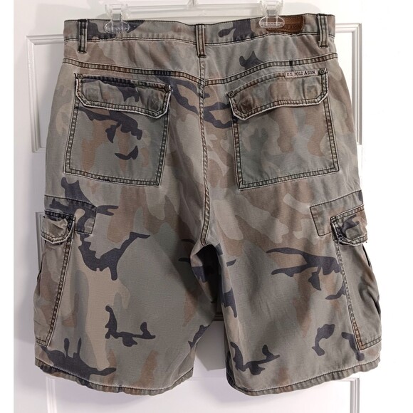 Vtg Y2K Cargo Shorts Mn 36 Multicam Baggy Grunge Skater Military Tactical Combat - Picture 6 of 12